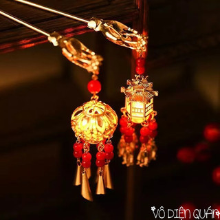 Trâm Cài Tóc Phát Sáng - Trâm Đèn Lồng Liên Hoa Đăng Chơi Trung Thu