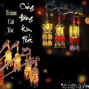 Trâm Cài Tóc Phát Sáng - Trâm Đèn Lồng Liên Hoa Đăng Chơi Trung Thu
