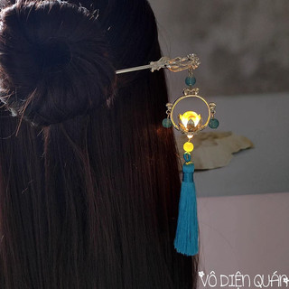 Trâm Cài Tóc Phát Sáng Bảo Liên Hoa Đăng Phong Cách Cổ Trang Tiên Hiệp Chơi Trung Thu