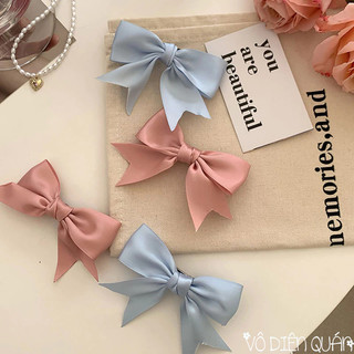 Kẹp Tóc Nơ Nhí Điềm Du Sắc Hệ Phong Cách LoLi Dễ Thương Hàn Quốc Cho Nữ