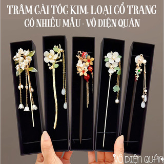[ 40 Mẫu ] Trâm Cài Tóc Kim Loại Cổ Trang Phong Cách Tiên Hiệp Tua Rua Trang Điểm Tóc Cô Dâu