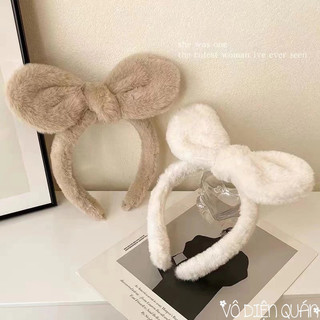 Băng Đô Nơ Nhung Tai Thỏ Dễ Thương Dành Cho Nữ Phong Cách Baby Hàn Quốc
