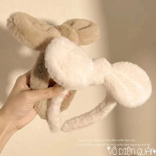 Băng Đô Nơ Nhung Tai Thỏ Dễ Thương Dành Cho Nữ Phong Cách Baby Hàn Quốc