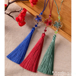 Tua Rua Kết Chỉ Hoa Đào Tiên Hiệp Cổ Trang Kết Hợp Set Hán Phục Treo Sáo Decor Phụ Kiện Thời Trang