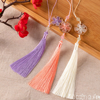 Tua Rua Kết Chỉ Hoa Đào Tiên Hiệp Cổ Trang Kết Hợp Set Hán Phục Treo Sáo Decor Phụ Kiện Thời Trang