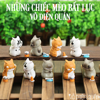 [ Chọn Mẫu ] MÈO BẤT LỰC - BỘ MÔ HÌNH 9 MÈO CUTE DECOR BÀN HỌC BÀN LÀM VIÊC - ĐỒ CHƠI Ô TÔ TIỂU CẢNH