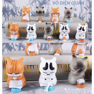 [ Chọn Mẫu ] MÈO BẤT LỰC - BỘ MÔ HÌNH 9 MÈO CUTE DECOR BÀN HỌC BÀN LÀM VIÊC - ĐỒ CHƠI Ô TÔ TIỂU CẢNH