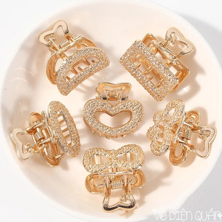 Kẹp Càng Cua Kim Loại Mini Sang Trọng Thanh Lịch Dành Cho Nữ
