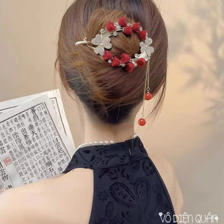 Kẹp Tóc Búi Kẹp Tóc Càng Cua Đuôi Cá Hồ Điệp Phong Cách Cổ Trang Hàn Quốc Cho Nữ Trang Điểm Cô Dâu