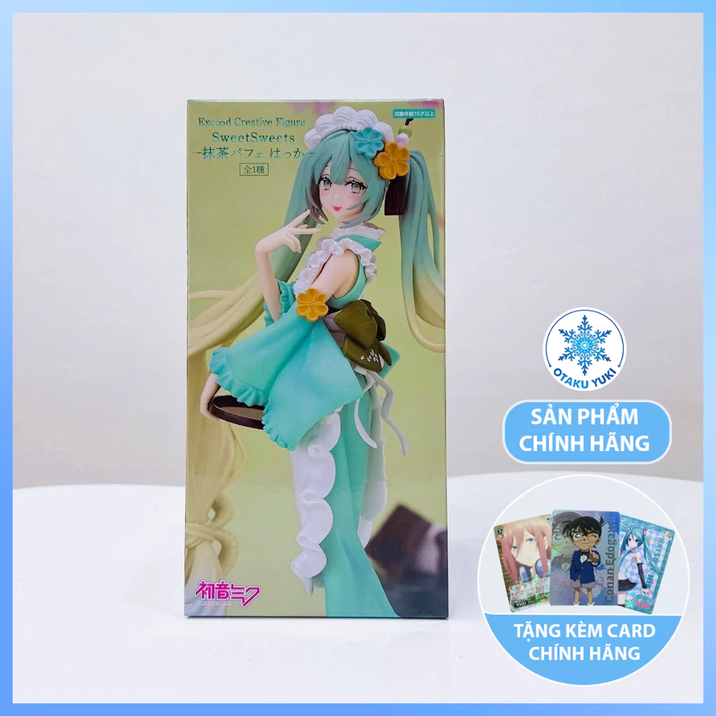Figurine Hatsune Miku Exceed Creative Sweet Sweets Matcha Parfait Sakura - FuRyu 2024 PVC ABS