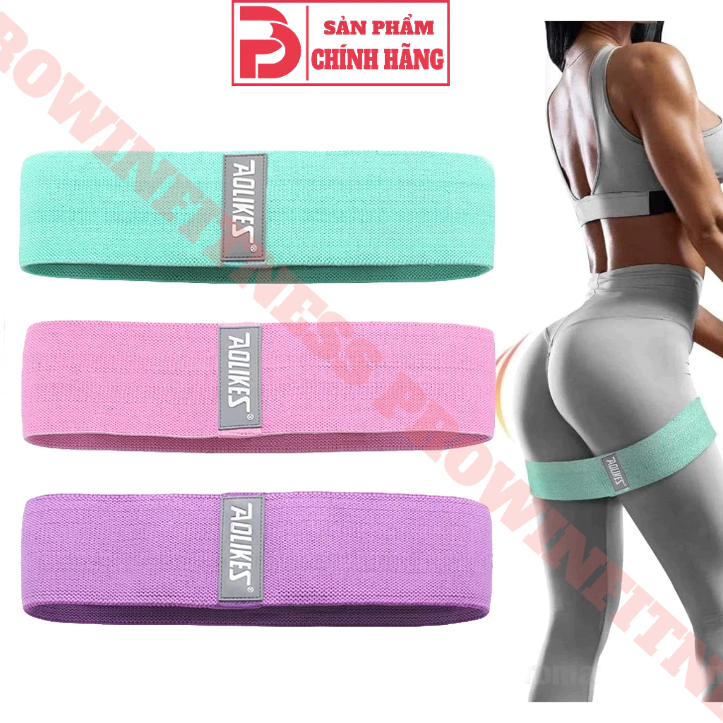 Ảnh Dây miniband vải Aolikes kháng lực tập gym chân mông tay đùi cao su 1
