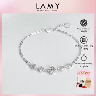 Lắc tay bạc LAMY Floral Lucky Stone Bracelet Silver 2214