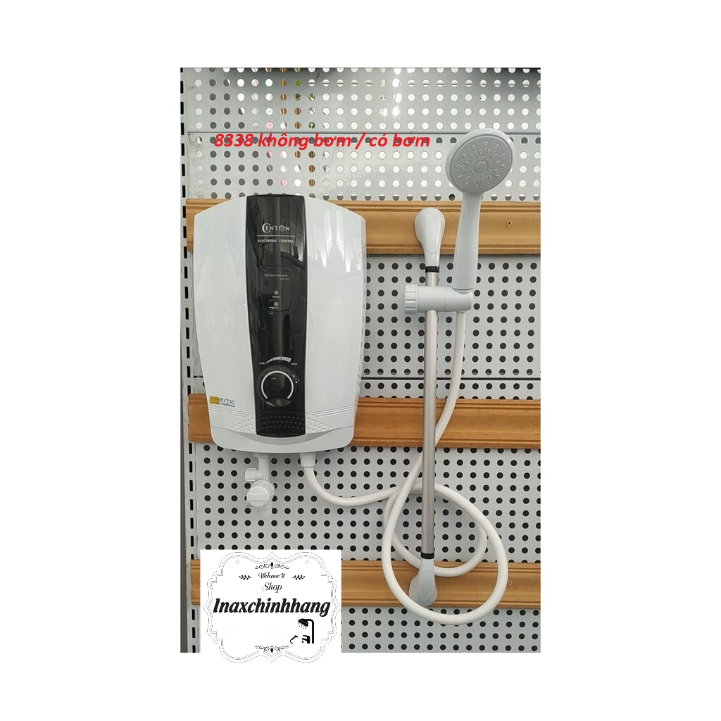 Máy nước nóng trực tiếp Centon 8338E( không bơm), centon 8338EP(có bơm ...