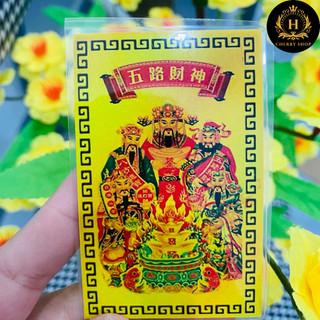 Ngũ Lộ Thần Tài Ép Plastic Siêu Bền 🥰 Ngũ Lộ Thần Tài Phù Cao Cấp