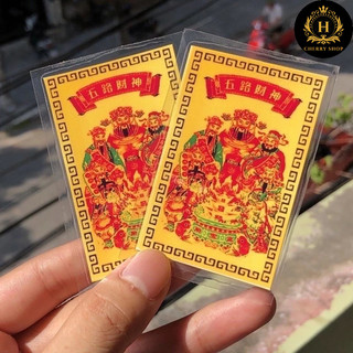 Ngũ Lộ Thần Tài Ép Plastic Siêu Bền 🥰 Ngũ Lộ Thần Tài Phù Cao Cấp