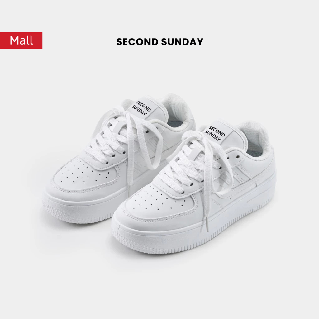Ảnh Giày Thể Thao Sneaker Nam Nữ Second Sunday White Day Đế Tăng Chiều Cao 4cm SK45 1