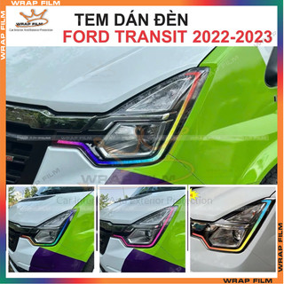 Tem dán đèn Ford Transit 2022-2023 (1 cặp) - Tem dán đèn cao cấp bám dính tốt không phai màu