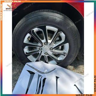 Decal dán mâm Accent ( bộ 5 bánh) bám dính cao - Decal cao cấp chống thấm nước chống phai màu