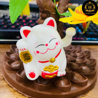 Mèo Thần Tài Mini Trang Trí – Decor May Mắn & Tài Lộc 🐱✨