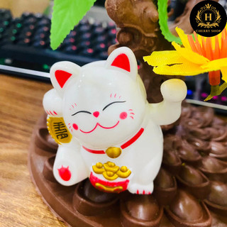Mèo Thần Tài Mini Trang Trí – Decor May Mắn & Tài Lộc 🐱✨