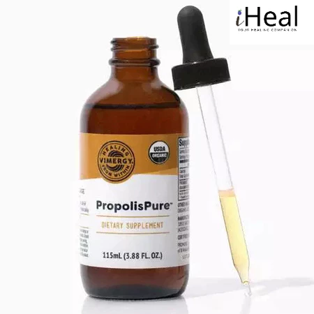 Keo Ong Tinh Khiết PropolisPure Vimergy Dạng Lỏng 115ml – Hỗ Trợ Miễn Dịch, Không Cồn, Chuẩn Hữu Cơ
