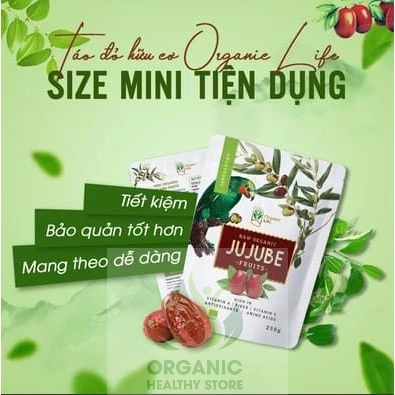 Táo Đỏ Thiểm Tây Hữu Cơ Organic Life - nấu chè dưỡng nhan, chưng yến