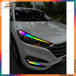Tem dán đổi màu đèn Tucson 2015-2018 ( giá 2 bên) - Decal đổi màu đèn