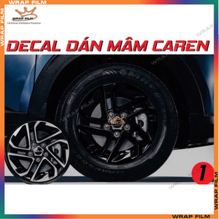 Decal dán mâm Kia Carens 2022-2023 (Giá bao gồm 5 bánh)