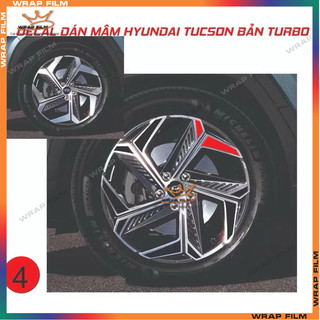 Decal dán mâm Tucson bản Turbo (2022-2023)