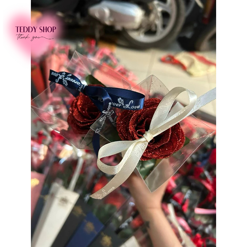 [ CÓ HỎA TỐC ] Hoa Hồng Sáp Thơm Để Hộp Mika