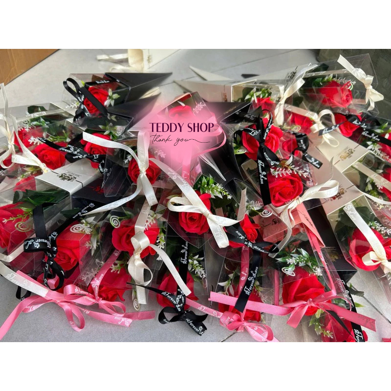[ CÓ HỎA TỐC ] Hoa Hồng Sáp Thơm Để Hộp Mika