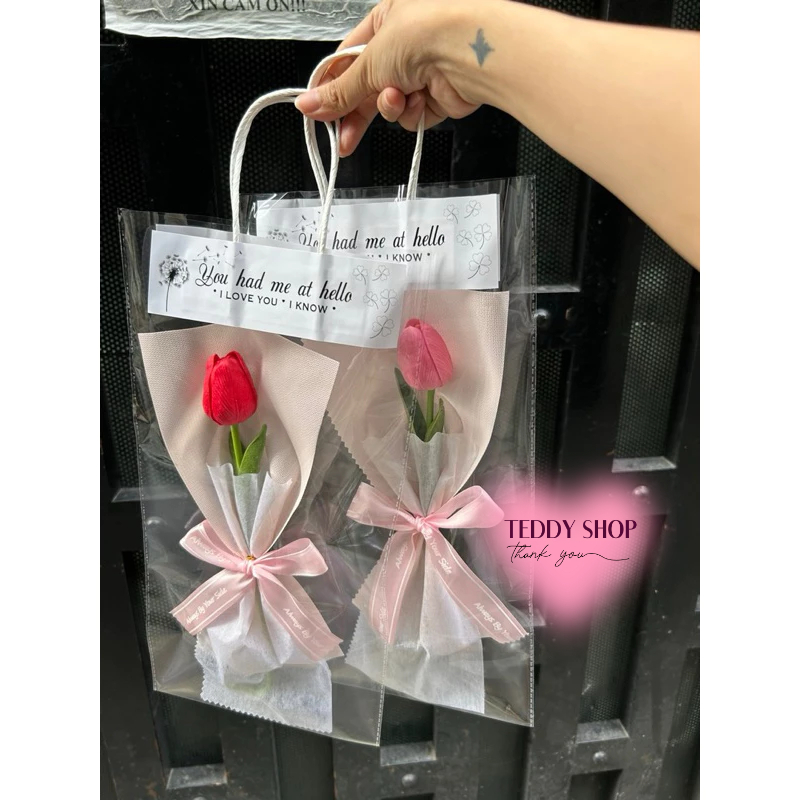 [ CÓ HOẢ TỐC ] HOA TULIP 1 BÔNG XINH XẮN