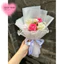 Bó hoa sáp 5b phối màu + voan ngọc