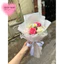 Bó hoa sáp 5b phối màu + voan ngọc