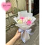 Bó hoa sáp 5b phối màu + voan ngọc