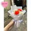 Bó hoa sáp 5b phối màu + voan ngọc