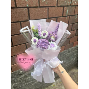 BÓ HOA LEN TÍM MIX NHIỀU HOA