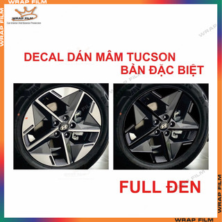 Decal dán mâm Tucson 2024, 2025 ( giá bao gồm 5 bánh)