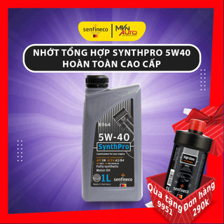 Nhớt Tổng Hợp SynthPro 5W40 Hoàn Toàn Cao Cấp Senfineco 8964 1 Lít cho xe ô tô và xe ga (SỬ DỤNG XE CỦ) - Mvn Auto