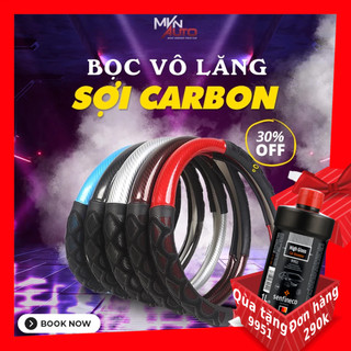 Bọc Vô Lăng Sợi CARBON Chống Trượt Viền HONEYCOMB Chống Bám Mồ Hôi Tay – MVN AUTO