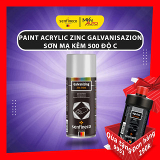 Sơn mạ kẽm 500 Độ C - Senfineco - 4502 Paint Acrylic Zinc Galvanisazion  - Hàng chính hãng - 450ml