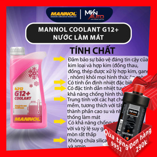 Mannol 4212 Nước Làm Mát Đỏ Xanh Cao Cấp - Mannol Coolant Red/Green G12+ Germany 4212 [1L]