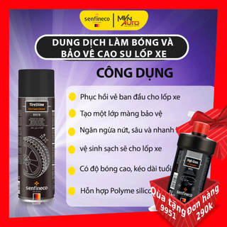 Chai Vệ Sinh Và Bảo Dưỡng Lốp Xe Senfineco 9979 Tire Schine Tire Foam Cleaner Của Đức Dung Tích 650ml - Hàng Chính Hãng