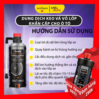 Dung dịch keo vá vỏ lốp khẩn cấp cho ô tô Senfineco 9987 TireFix Tire Repair Sealent