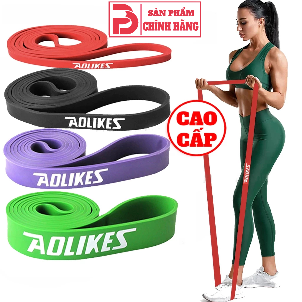 Ảnh Dây Kháng Lực Powerband Aolikes Tập Chân Mông Vai Lưng Cao Su Cao Cấp 1