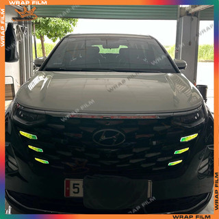 Decal dán đèn Custin (Bộ 2 bên, tặng gạt dán)