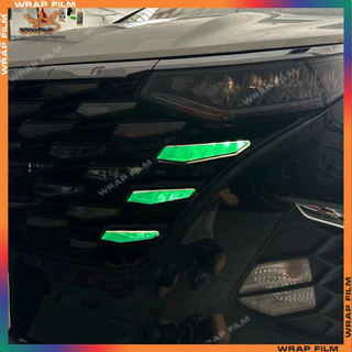 Decal dán đèn Custin (Bộ 2 bên, tặng gạt dán)