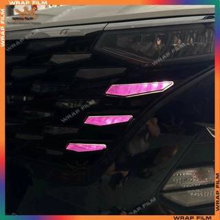 Decal dán đèn Custin (Bộ 2 bên, tặng gạt dán)