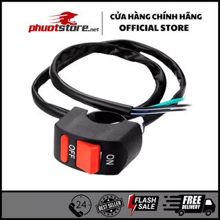Công tắc on off độ xe điện, xe máy các loại, làm công tắc riêng cho đèn trợ sáng
