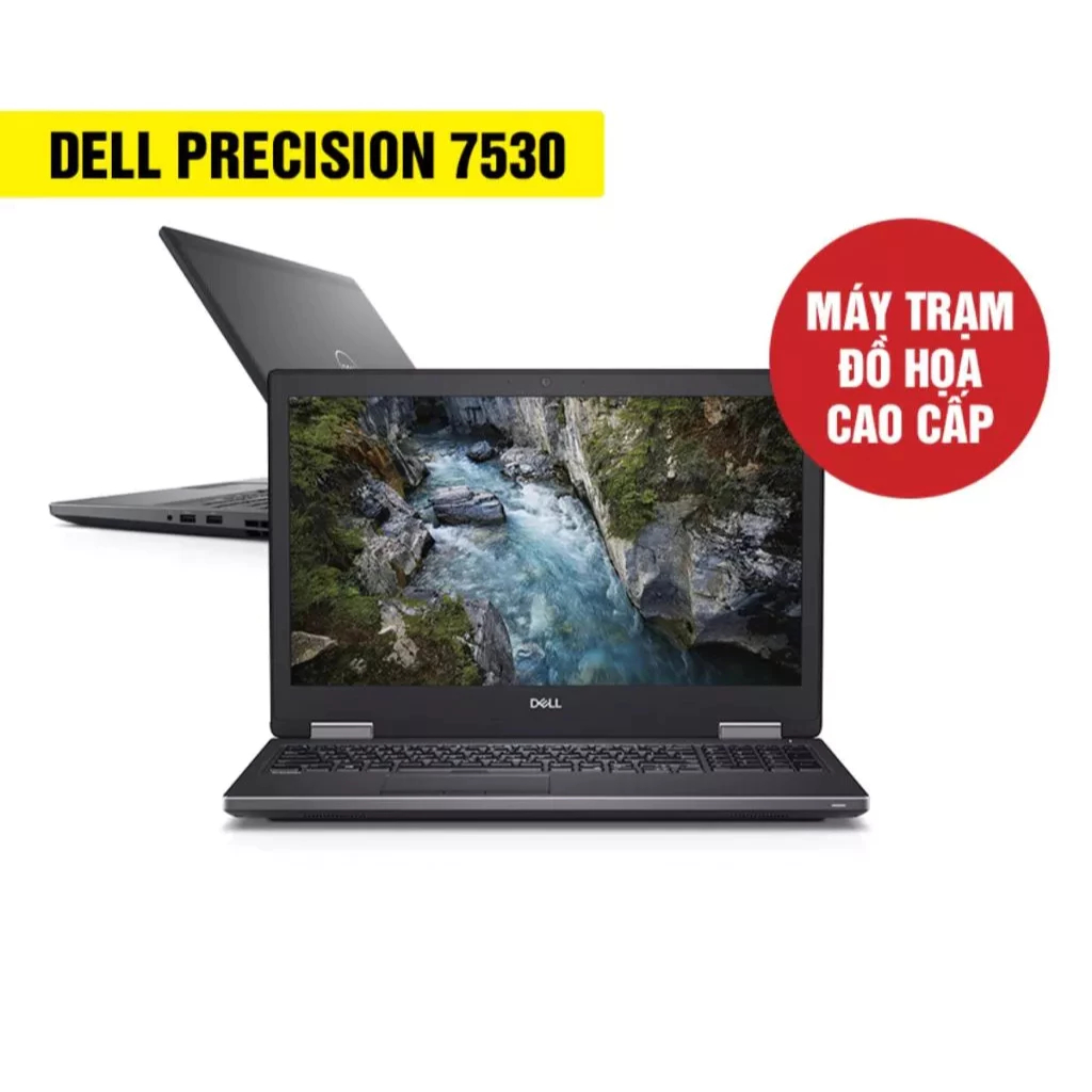 Laptop Dell Precision 7530 Core i7-8750H, Màn 15.6 FullHD, Ram
